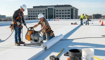 Atlanta, GA commercial roofing installation by FX Remodeling & Exteriors for local businesses