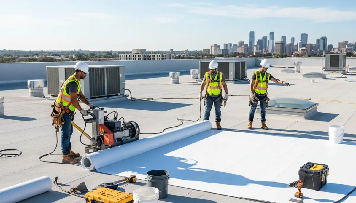 Atlanta, GA commercial roofing installation by FX Remodeling & Exteriors