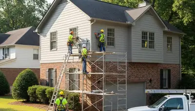 Atlanta, GA siding contractor logo for siding installation and replacement services