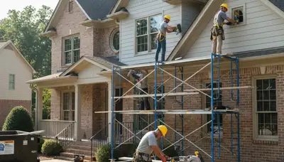 Atlanta, GA siding company team providing professional exterior siding installation and replacement services