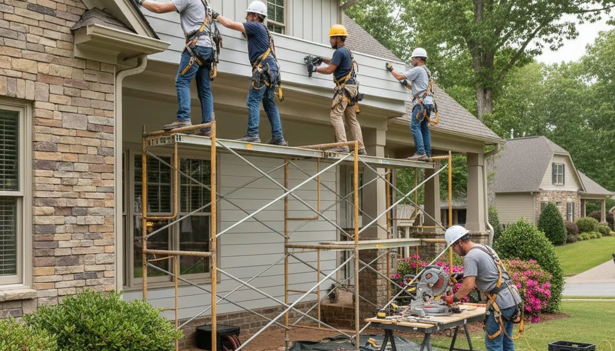 Atlanta, GA siding contractor image for professional residential exterior siding services
