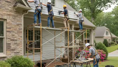Atlanta, GA siding contractor image for professional residential exterior siding services