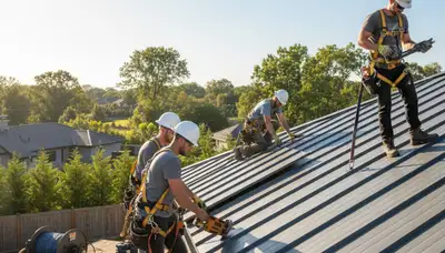 Atlanta, GA metal roofing installation by FX Remodeling & Exteriors for storm-resistant home protection