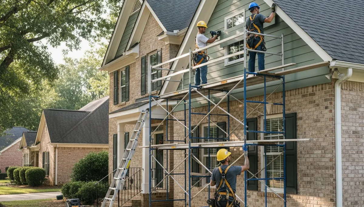 Atlanta, GA siding contractor image for residential siding installation and exterior home improvement