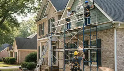 Atlanta, GA siding contractor image for residential siding installation and exterior home improvement