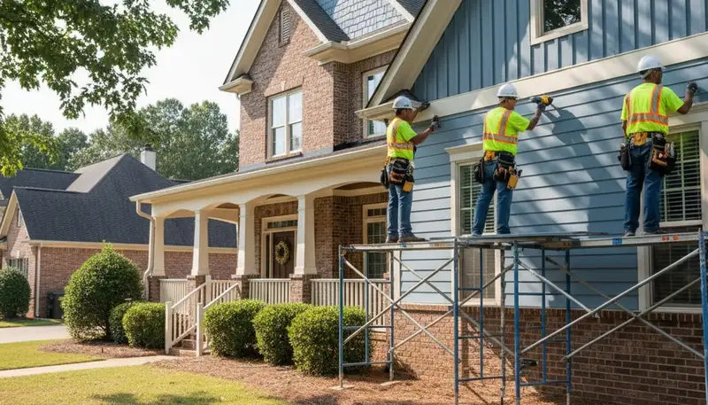 Atlanta, GA siding installation by a professional siding contractor for residential exterior improvement