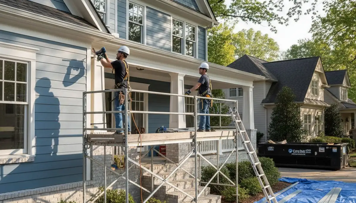 Siding installation in Atlanta, GA for residential exterior home improvement project
