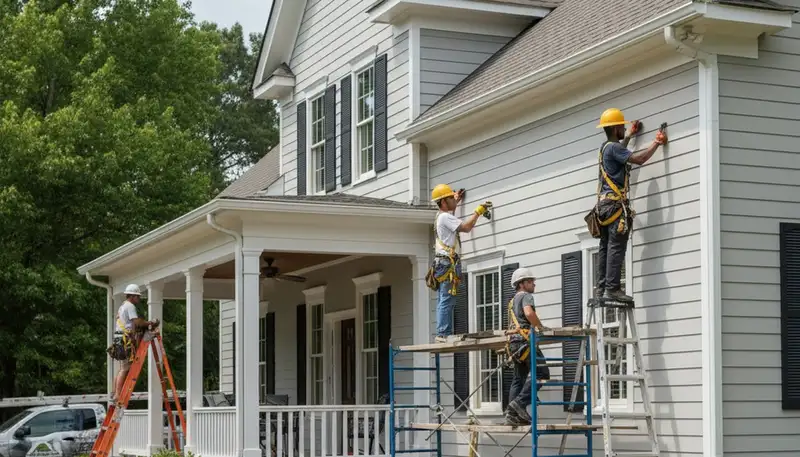 Siding contractor in Atlanta, GA providing professional exterior siding installation and replacement