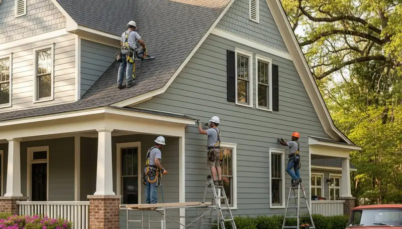 Siding installation service in Atlanta, GA for residential exterior home improvement