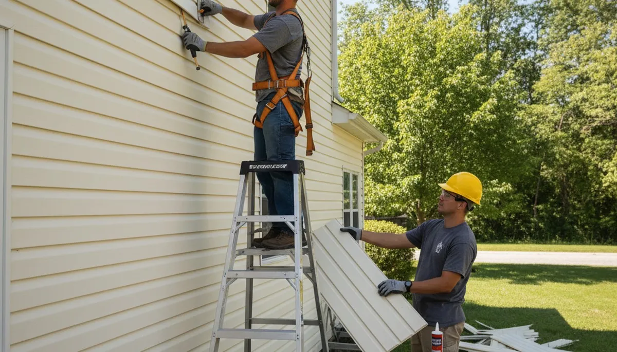 Vinyl siding repair in Atlanta, GA for cracked, warped, and storm-damaged exterior panels
